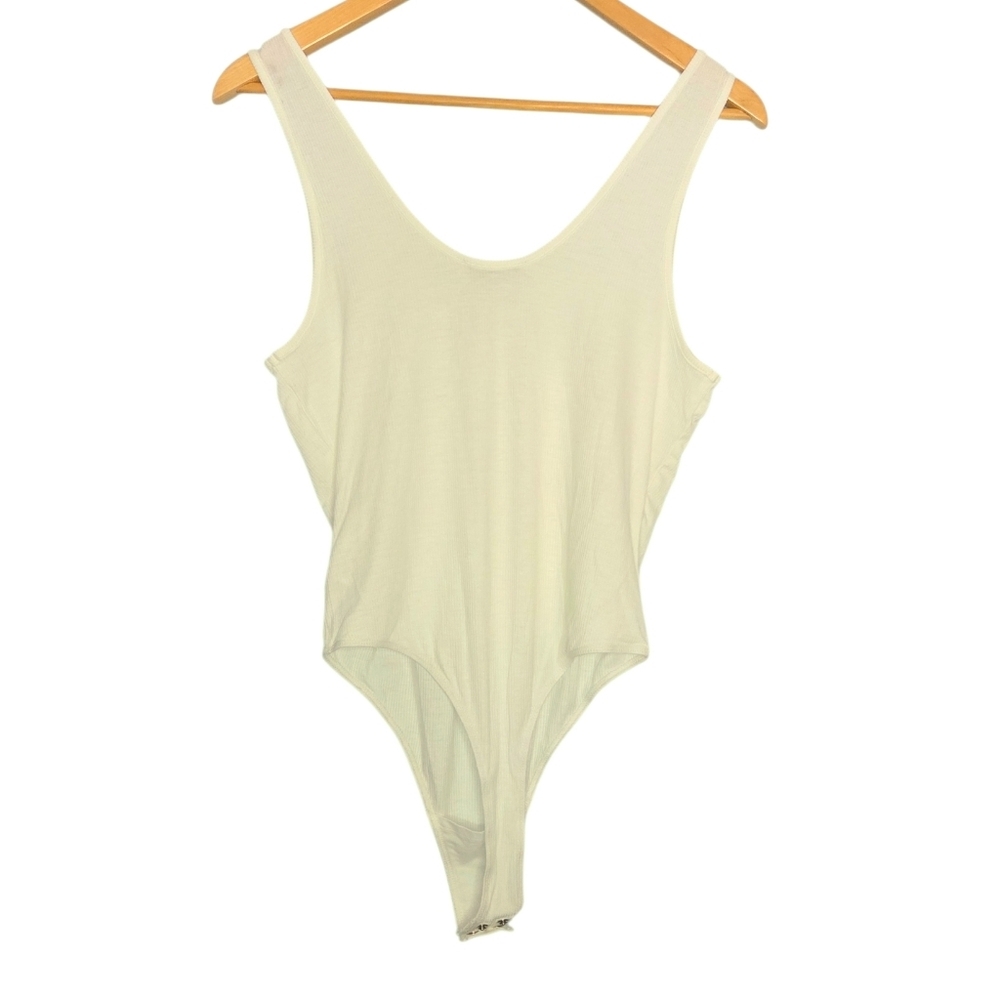 Anine Bing White Ginny Bodysuit Size M - Picture 4 of 10